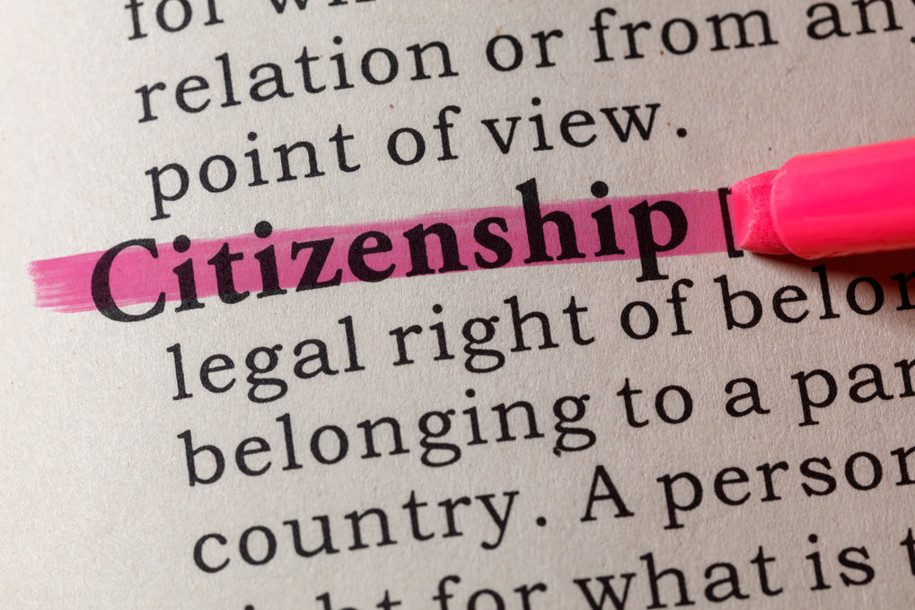 Lettering: Definition of citizenship