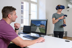 With VR, the criminologists in Freiburg can directly observe the burglars as they carry out their actions.