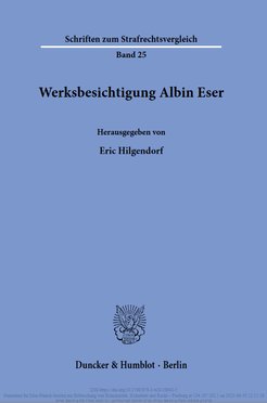 Cover "Werkbesichtung Albin Eser"